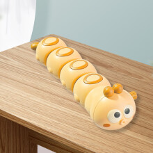 Jouet à roulettes pour bébé mignon, animal de cartoon qui se balance, jaune