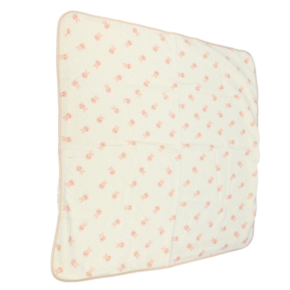 Dotted Back Baby Blanket Rabbit Breathable Summer Soft 75X100 Cm Pink