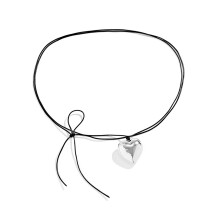 Heart Pendant Waist Chain Love Belly Chain-Silver Plated