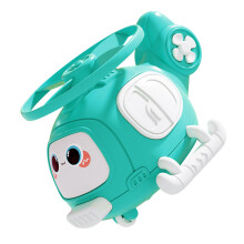 Bamboo Dragonfly Inertial Plastic Helicopter Toy Cyan, Approx. 70g