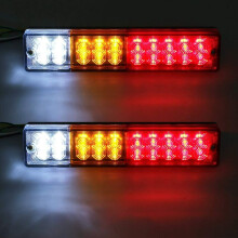 Kit de lumini spate pentru remorcă, lumini LED super luminoase pentru rulotă, camion, compatibilitate universală, impermeabilitate IP65, plastic