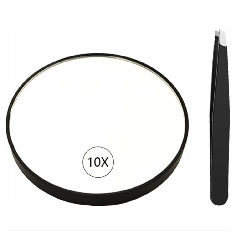 Cosmetic Makeup Mirror with Tweezers, Solid Grip And Durable Construction For Your Beauty Routine