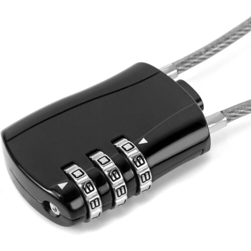 Câble antivol de sécurité à code numérique, conception résistante aux rayures pour une utilisation polyvalente en extérieur, câble en acier 1