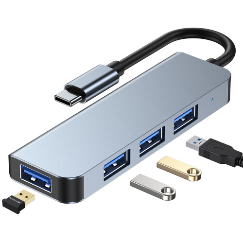 Διανομέας USB 3.0 με κέλυφος αλουμινίου, απόδοση χωρίς καθυστέρηση, plug and play για 2