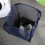Collapsible Design Laundry Hamper, Side Pocket for Laundry Accessories (Navy Blue) 2