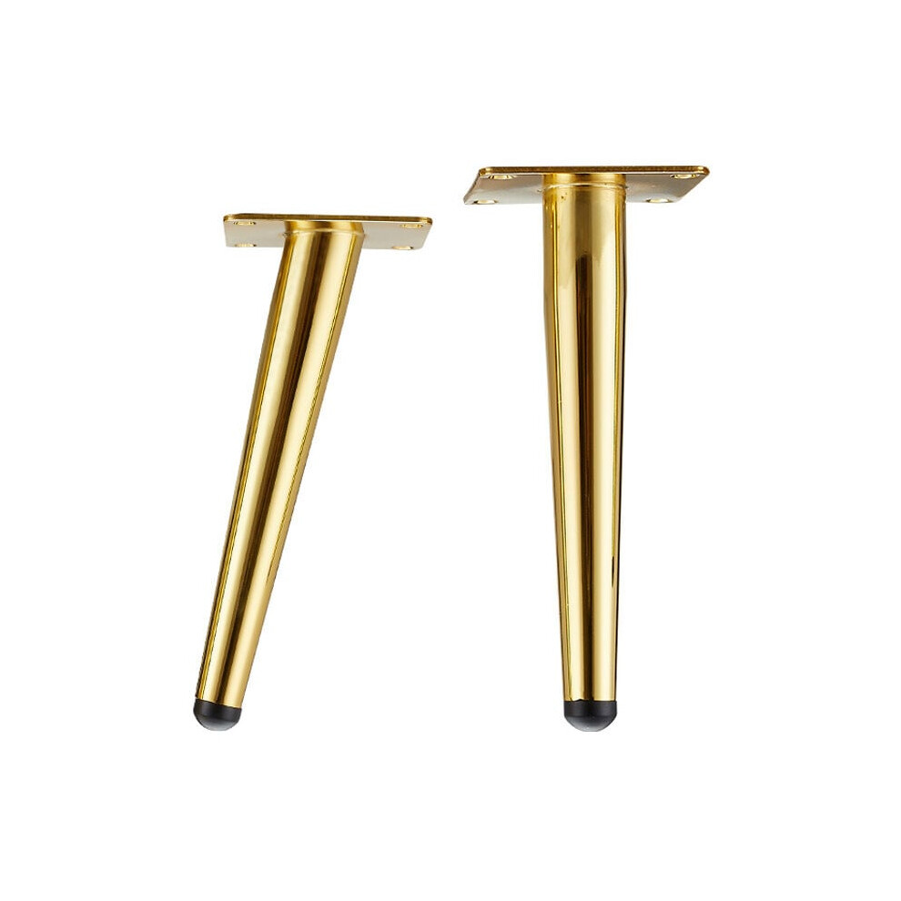 Timeless Furniture Enhancers, Mid-Century Style Metal Legs, Golden Finish, For Refreshing Your Furniture, Cold-Rolled Steel Construction, 9433291612507