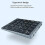 Aluminum Alloy And Abs Bluetooth Keyboard, Mechanical Keyboard With 28 Function Keys For Multi-Device Connectivity, Slim And Solid Design, Compatible 5