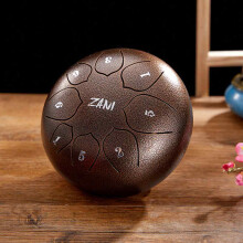 Harmonieuze metallofoon, 15 cm, 8-tonig resonant chakra-instrument, handgemaakte tanktrommel van staallegering met gestemde noten.