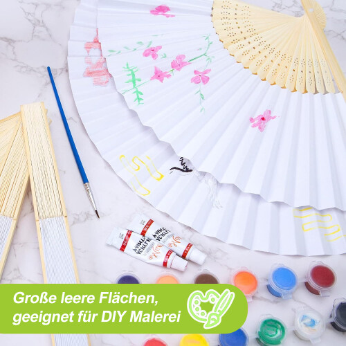 Πτυσσόμενος ανεμιστήρας για διακόσμηση DIY, αξεσουάρ παράστασης και χορό νύφης, 2