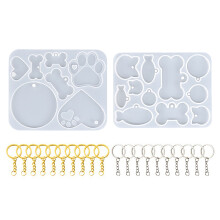 Silicone Dog Tag Mold Resin Cat-Tag Molds for Resin,Dog Bone