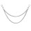 Silver Pants Chains Belt Chains Keyring Wallet Chain Punk-A 1