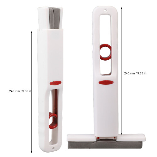 Mini Mop Portatile a Doppio Utilizzo con 3 Teste, Assorbente e in Plastica, Umido e Asciutto 1