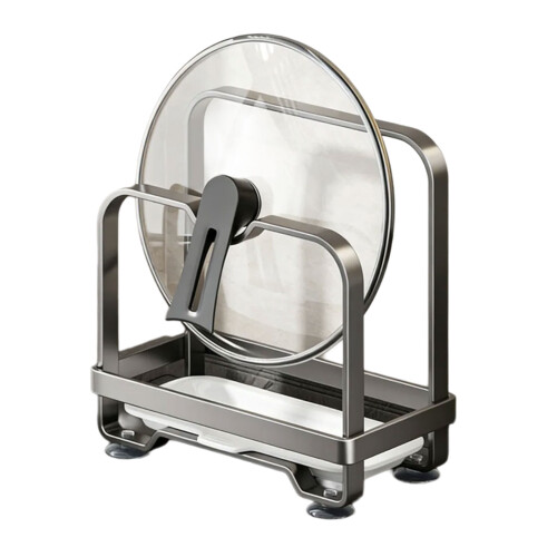 Carbon Steel Kitchen Countertop Rack with Removable Drain-1 S