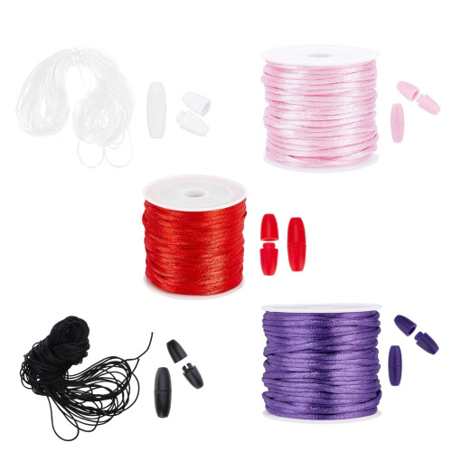 Breakaway Clasps Bead Barrels Connector Plastic Necklace-White 1