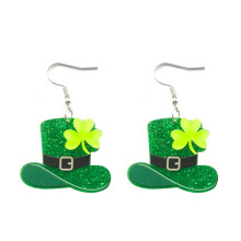 Kleeblatt-Ohrringe, Acryl-Material, Party-Schmuck, Frauen,-A