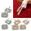 Strass-Schuhclip,-Goldene B-Doppelschnalle 2