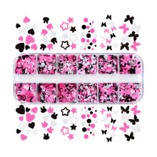Heart Stars Glitter for Resin Casting Mold Fillings-12 grids