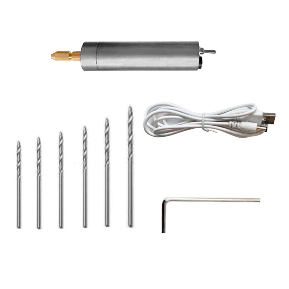 Electric Handheld Drill Portable Electric Drill Rotary-Silver 7732000971631