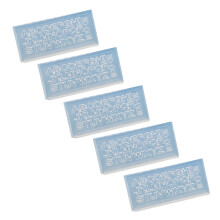 5Pcs Easy to Remove Silicone Mold English Letters Nail Art