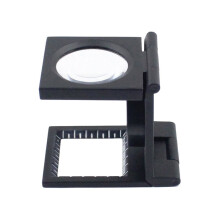 Professional Square Loupe, Magnifying Glass with Scale, Crystal Clear Image for Electronics Repairs, Inspections, and Detailed Work, Portable