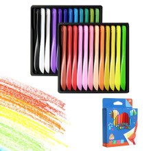 Crayones a granel, no tóxicos, colores vibrantes, útiles escolares para niños, juego de pasteles al óleo con mango triangular resistente y