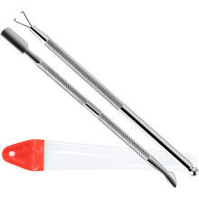 Raschietto triangolare per smalto per manicure fai da te, custodia compatta e portatile con strumenti per pedicure resistenti, spingi cuticole,