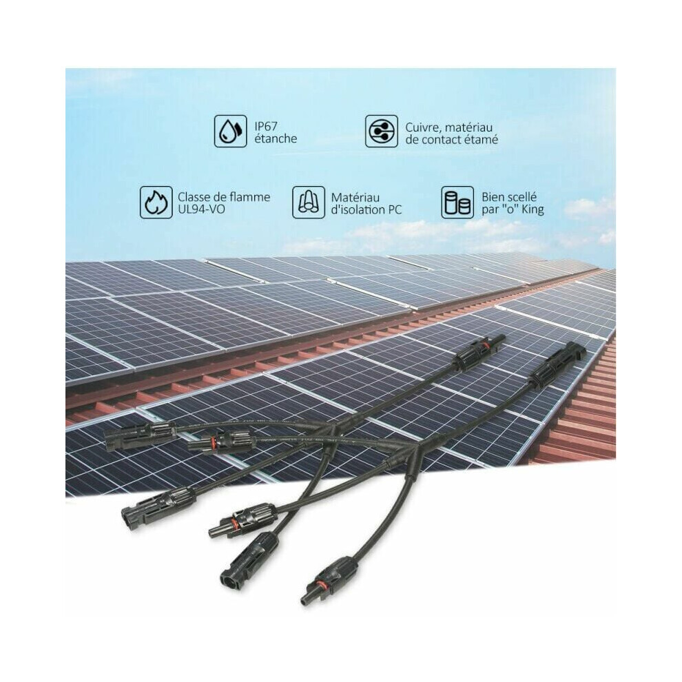 Branch Parallel Connector, High-Quality Pc And Ppo Materials Solar Cable Connectors For Parallel Solar Panel Cable Setup 9169997058911