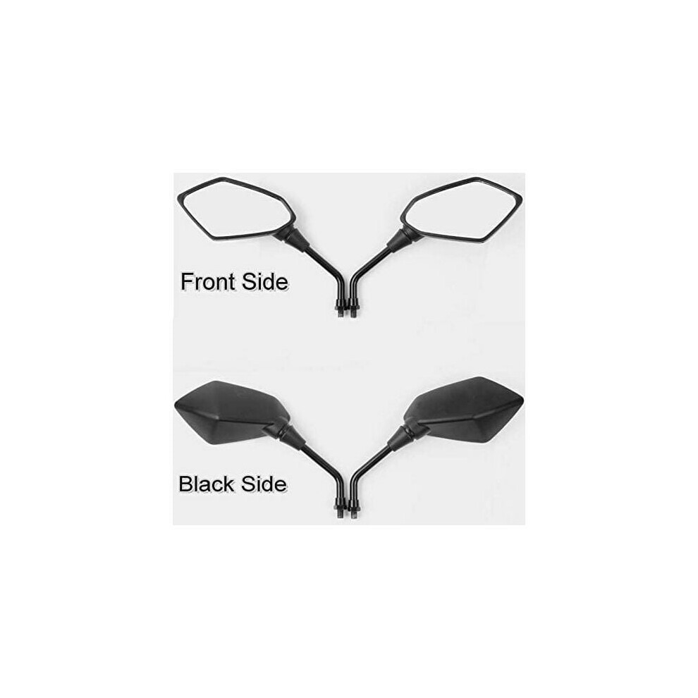 Eagle Eye Motorcycle Rear View Mirrors, Universal Fitment Adjustable Mirror Angle Clear Glass Lens For A Wider Field Of Vision, Modern Fashion Style 9169997059352