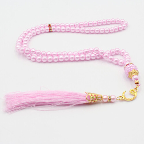 Chapelet Mohammed Tasbih de 6mm, perles de prière-     Noir 2