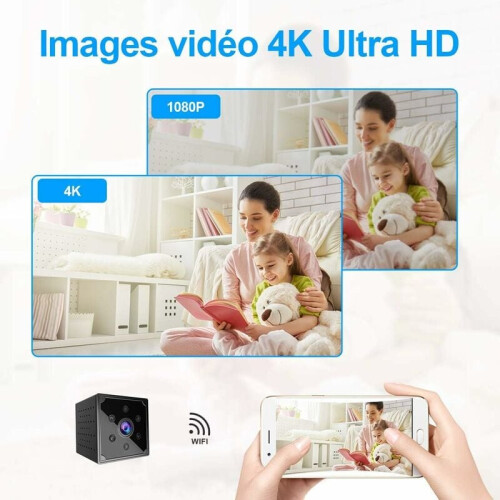 Hidden Camera Solution, Wi-Fi Enabled Ultra Small Mini Camera for 24/7 Full HD Surveillance with Motion Detection 1