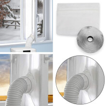 Adjustable Length Portable Air Conditioner Window Vent Kit, Full Sealing Waterproof Universal Sliding Window Seal, Easy To Install & Long-Term Using,
