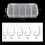 100pcs Stainless Steel Fish Hooks Set - 5 Sizes with Plastic Box 4