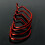 50pcs Fish Hooks Offset Worm Hooks High Carbon Steel with Storage Box 7