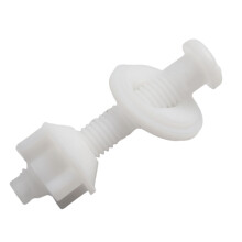 2-teiliges Set Toilettensitz-Reparaturset, Scharniere, untere Schrauben, Schraubenpaare für Badezimmer, Küche, Essbarzubehör, Zubehör
