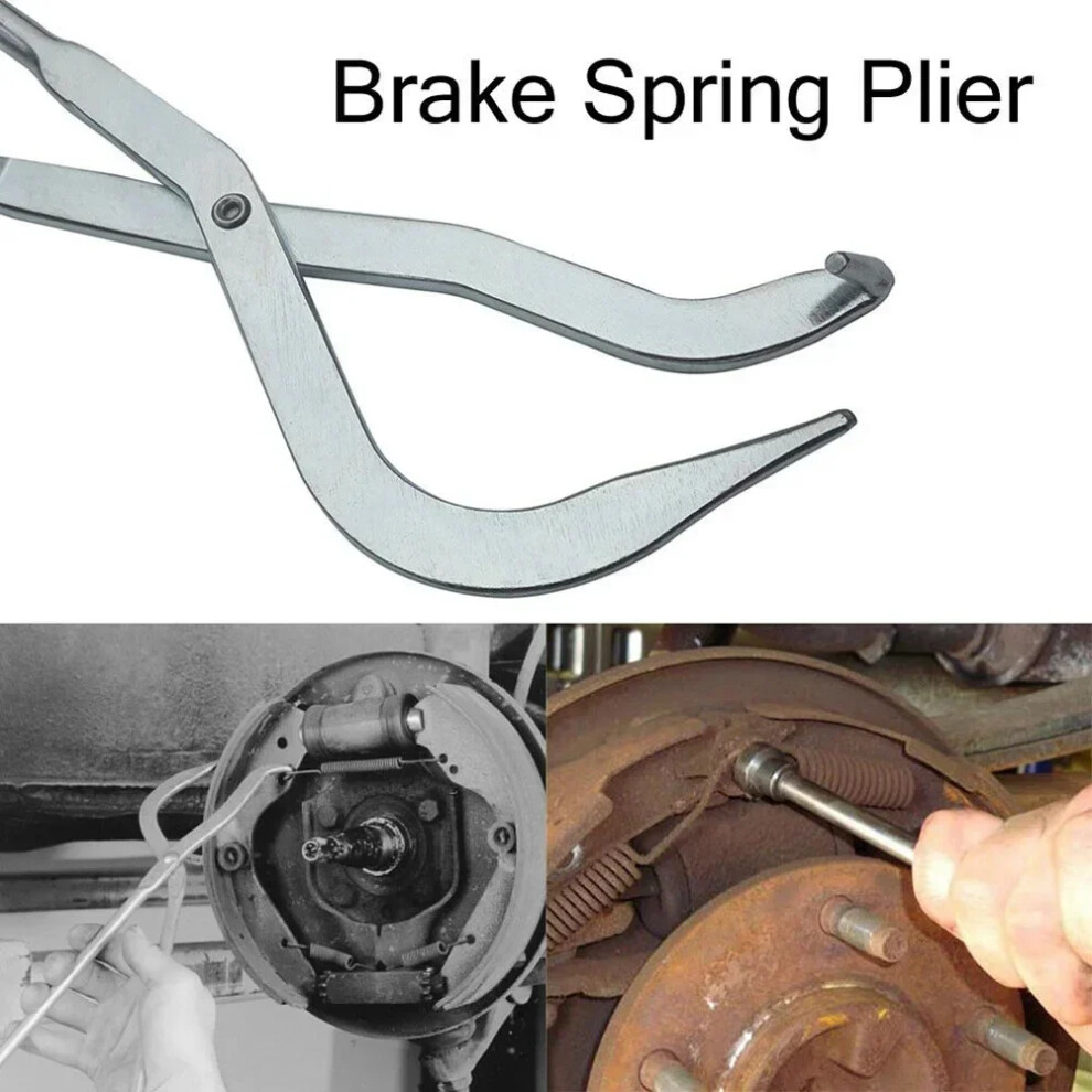 Carhome 31Cm 12 Car Drum Brake Line Shoe Return Spring Plier Remover Removal Fixing Hand Tools Brake Shoe Spring Pliers Brake Sy 6935161511154