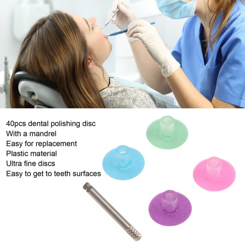 40pcs Dental Polishing Discs Set, Surface Grinding, Multicolor 2