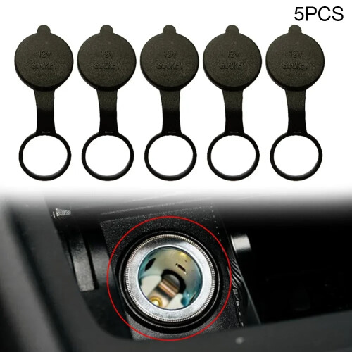 5τμχ Universal Κάλυμμα Πρίζας Αναπτήρα Αυτοκινήτου 12V Καπάκι Εξόδου Αδιάβρ 1