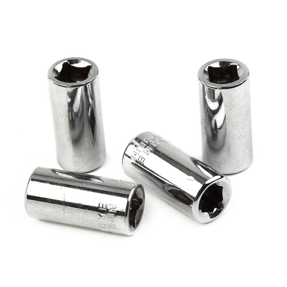 4Pcs Socket Adapter 1/4" Square Drive To 1/4" Hex Socket Bits Converter Screwdriver Bit Adapter Quick Release Wrench Hand Tool 6935161490619