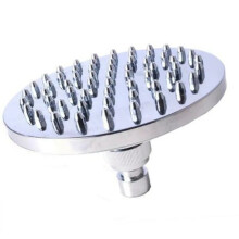 6-Zoll-Duschkopf ABS-Badewanne Chrom Hochdruck-Regenregen-Duschkopf Runde Silber-Top-Marke