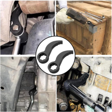 Kootijzer Adapterkop, Koevoet Adapter Kop Gereedschap 1/2 inch ratel, Verstelbare hoekbreekstang, voor krappe ruimtes