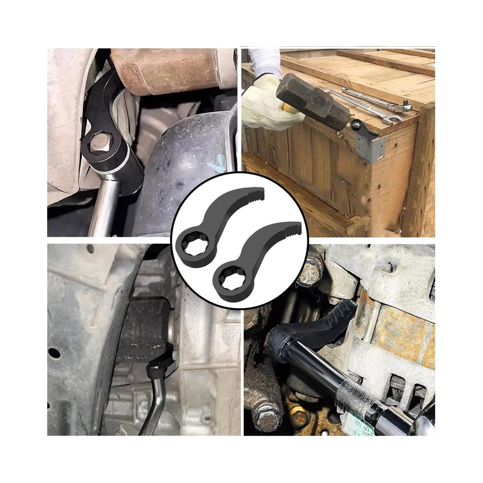 Pry Bar Wrench Adaptor Head, Crowbar Adapter Head Tool 1/2Inch Ratchet,Adjustable Angle Pry Bar, For Tight Spaces 6935161479836