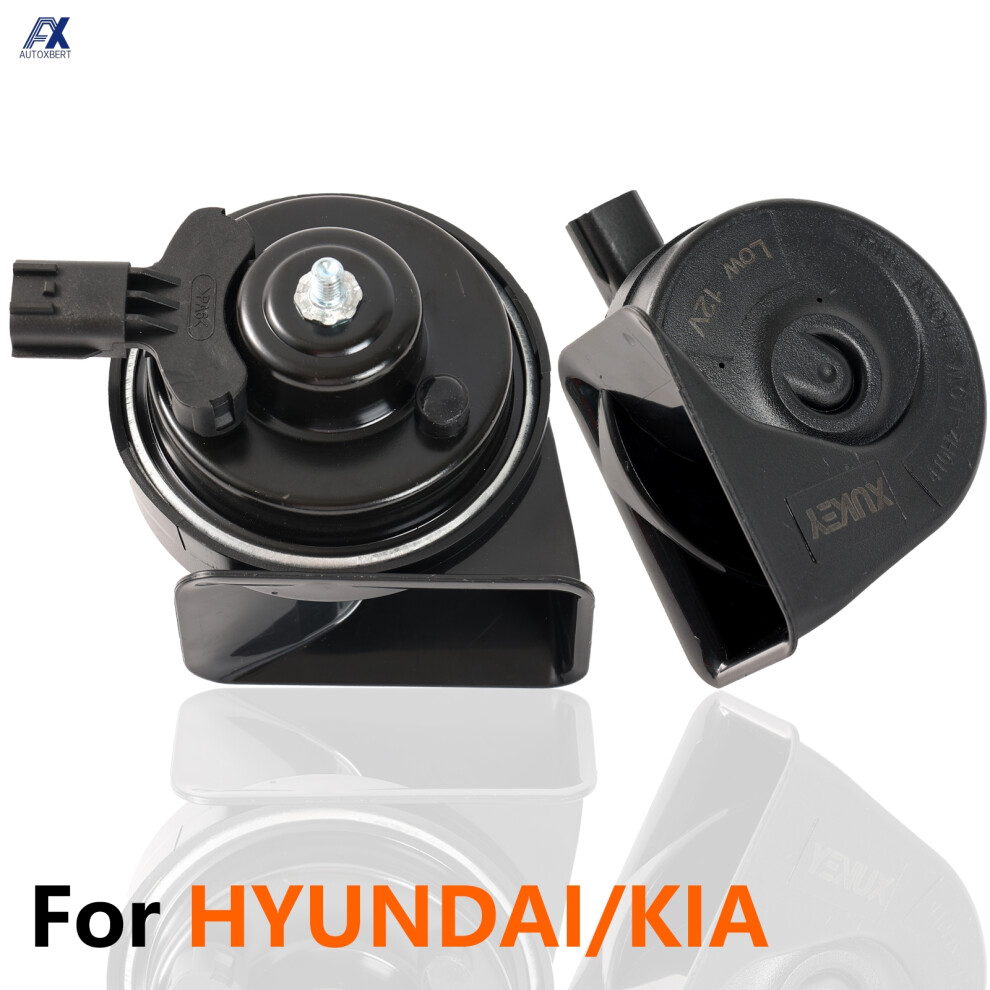 Dual Snail Horn 12V 110-125Db Waterproof High Low For Hyundai Accent Mc Elantra Xd Hd Md Ud Sonata Ef Nf Yf Grandeur Tg Tucson 6935161470963