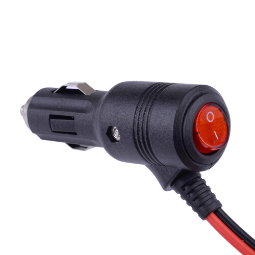 Universal 12V Car Cigarette Lighter Extension Cable Cord Adapter with Switch 2M