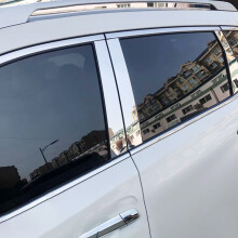 Autotür, Fenstersäule, Aufkleberdekoration, Pfostenverkleidung, passend für Honda Accord 2008, 2009, 2010, 2011, 2012, Silber