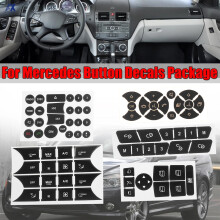 Autoknopf-Reparaturaufkleber Matte Aufkleber für Mercedes für Benz W204 C250 C350 E-Klasse ML GL GLK 2008 2009 2010 2011 2012 2013-14