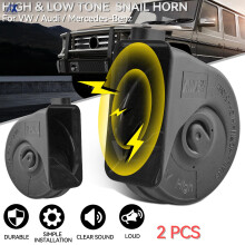 Dual Snail Horn 12V 110-125DB Vízálló Magas Alacsony VW CC Golf Jetta Polo Caddy Passat Touran Tiguan Touareg Sharan 5ND951221