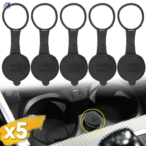 5x Καπάκι αναπτήρα αυτοκινήτου 12V Πρίζα Αδιάβροχο κάλυμμα Βύσμα Universal