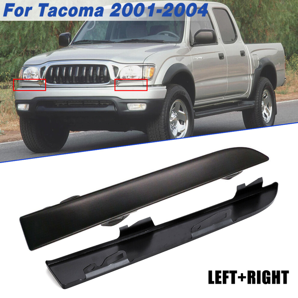Fit For Ty Toyota Tacoma 2001 2002 2003 2004 Front Bumper Grille Headlight Filler Trim Panels Left Right Pair 5251335060 6935161452570