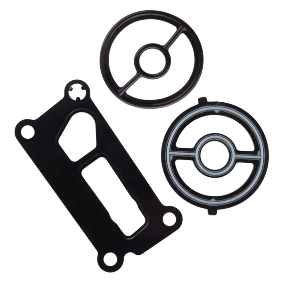 3Pcs Engine Oil Cooler Filter Housing Gasket Seal Lf0214700 Fit For Mazda 3 5 6 Tribute Mx-5 Miata Cx-7 B2300 Lf0214342 6935161456981