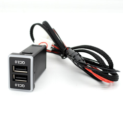 Για φορτιστή αυτοκινήτου Toyota QC3.0 Διπλές θύρες USB Τηλέφωνο Γρήγορη 2